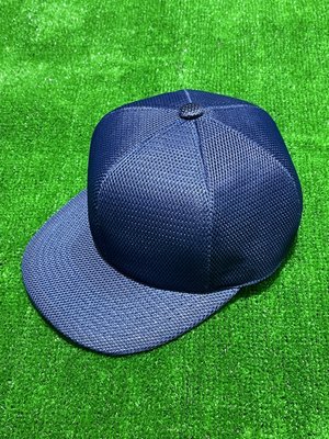 棒球世界榮華製帽全封棒壘網帽深藍色特價