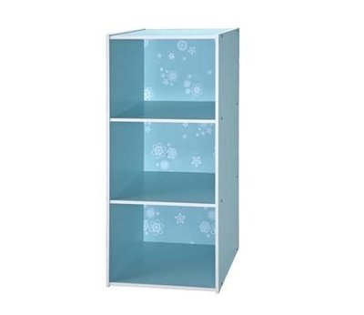 [ 家事達 ] SA-1300-BL 《COLOR BOX》三格收納櫃 -天空藍 特價 空櫃 書櫃 書架