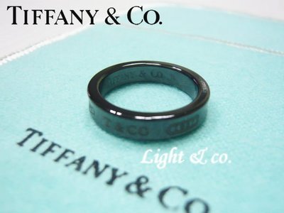 【Light &amp; co.】二手正品 TIFFANY &amp; CO Tiffany &amp; Co 非925純銀 1837戒指 黑鈦 TI
