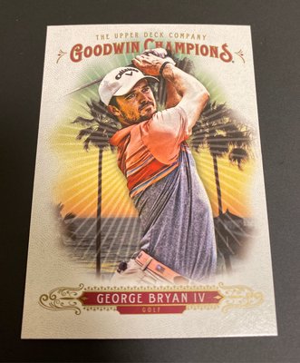 George Bryan IV 2018 Upper Deck Goodwin Champions #28 Golf
