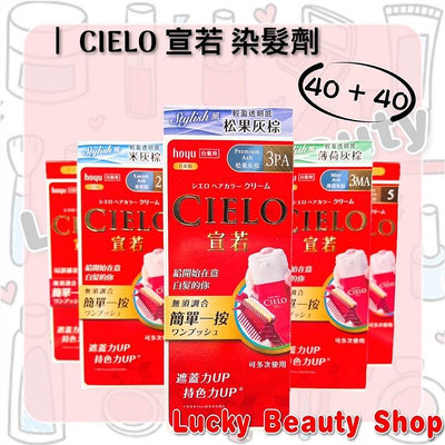 【現貨】台灣公司貨 CIELO 宣若 EX 染髮霜 簡單一按 40g+40g  白髮專用 棕色 染髮劑 染髮 梳子