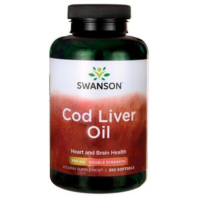 【活力小站】Swanson Double Cod Liver Oil 挪威鱈魚肝油 強效型 *250粒