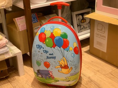 Winnie the Pooh小熊維尼好市多購買兒童蛋型行李箱/維尼提箱附輪/兒童登機箱（二手九成新）