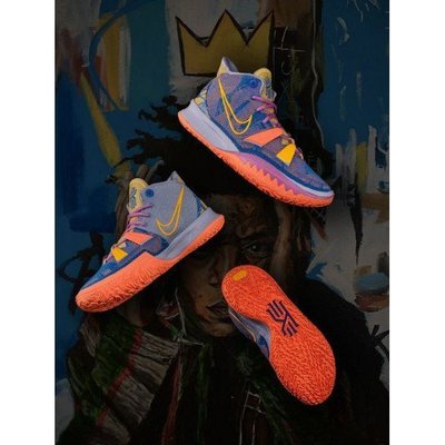 【正品】耐克Nike Kyrie 7 PH EP Expressions 藝術主題 藍粉 籃球 DC0589-003 顏色齊全慢跑鞋