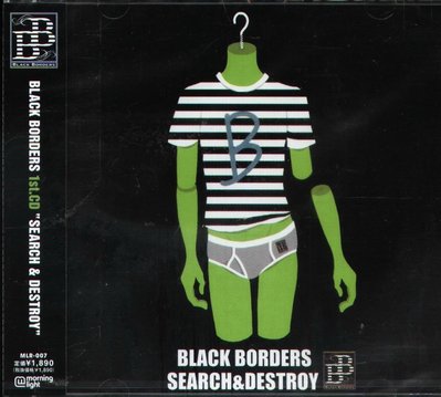 K - BLACK BORDERS - SEARCH & DESTROY - 日版 - NEW