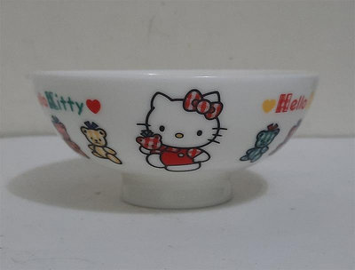 Sanrio~Hello Kitty 陶瓷餐碗/飯碗(日本製)