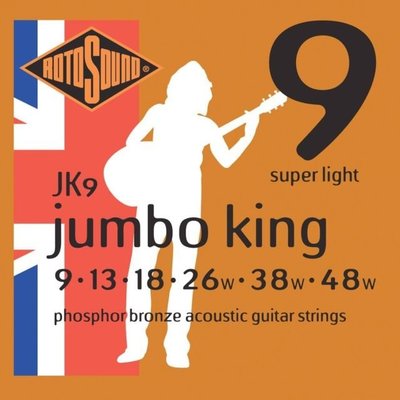 【老羊樂器店】ROTOSOUND JK9 民謠吉他弦 木吉他弦 磷青銅 (09-48)