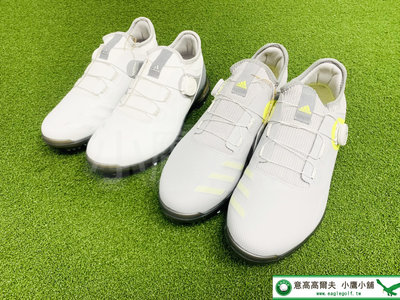 [小鷹小舖] Adidas Golf ALPHAFLEX 21 BOA SHOES FZ103 高爾夫球鞋 有釘 白/灰