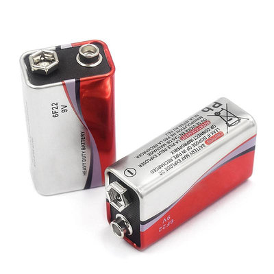 9v電池方塊電池6F22方形碳性電池萬用表萬能表音響玩具麥克風遙控器體溫槍9v疊層電池堿性九伏電池250mAh~晴天