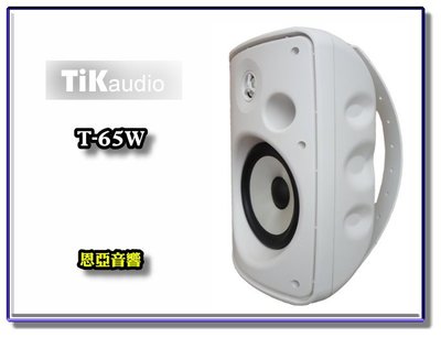 【恩亞音響】TIKAUDIO T65W環繞喇叭 懸掛式 壁掛喇叭 懸吊喇叭 可戶外使用 T-65W