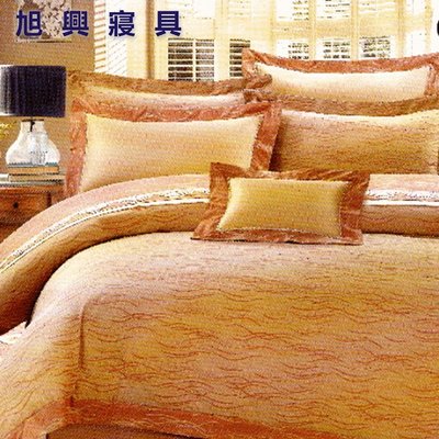 【旭興寢具】專櫃品牌 60支美國匹馬棉 雙人5x6.2尺 七件式床罩組-LK-689A 台灣製造 另有加大