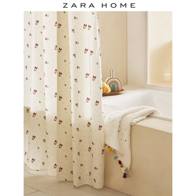Zara Home JOIN LIFE 系列黛西鴨印花浴簾洗澡拉簾 42681016806yoki小鋪