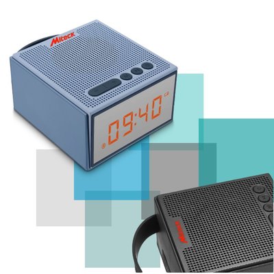 Miteck BS-401可攜式藍芽無線 鬧鐘喇叭FM收音機 藍芽喇叭(雙11特價)
