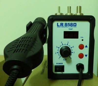 限量優惠1200元 LR858D數位顯示恆溫熱風槍可吹焊BGA TSOP SMD各種表面黏著的零件-1