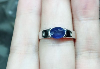 【藍寶石戒指】天然無燒斯里蘭卡藍寶石戒指 簡約設計