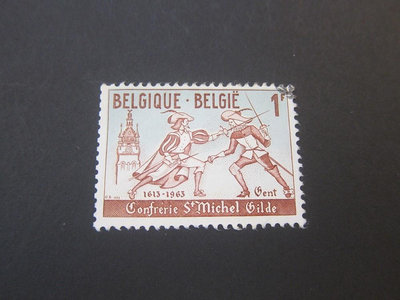 【雲品13】比利時Belgium 1963 Sc 588 train FU 庫號#BP06 19349