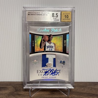 04-05UD EXQUISITE 正RPA/99 魔獸 DWIGHT HOWARD BGS8.5/10 新人簽名鑑定卡