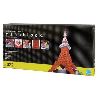 【LETGO】現貨 正版公司貨 Nanoblock 日本河田積木 NB-022 東京鐵塔 DX豪華版 世界主題建築系列