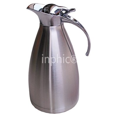 INPHIC-茶具 不鏽鋼歐式雙層真空壺/砂光保溫瓶/保冷壺/咖啡壺 雙層加厚茶杯1.0l