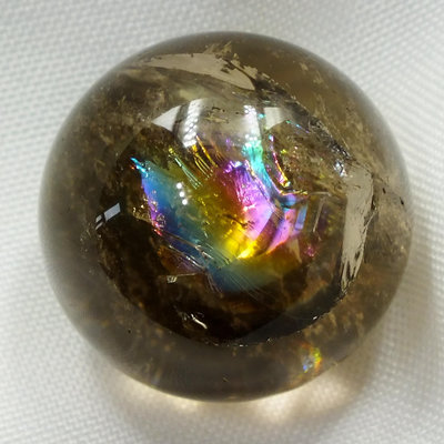 茶晶阿賽斯特萊水晶球027–直徑20mm。珍藏水晶