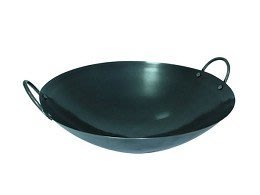 《利通餐飲設備》1尺2 雙耳黑鐵鍋 鐵鍋 鐵炒鍋