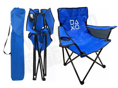 SONY PS PLAYSTATION 主題週邊 便攜折疊椅 露營椅 折疊椅 登山椅 椅子 附PS LOGO收納袋 台中