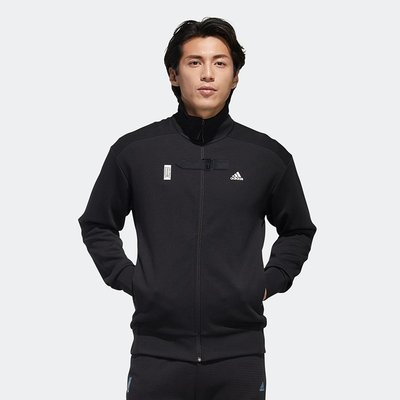 【100%正品】Adidas愛迪達外套男款正品2022冬季新款武極針織運動服夾克黑色GM4455