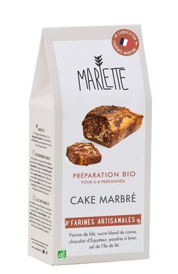 ☆Bonjour Bio☆ 法國 Marlette 有機預拌粉 大理石蛋糕 巧克力大理石蛋糕【可素食】