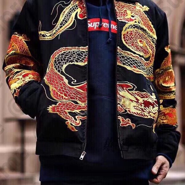 Supreme 18fw Dragon Work Jacket 龍袍刺繡夾克| Yahoo奇摩拍賣