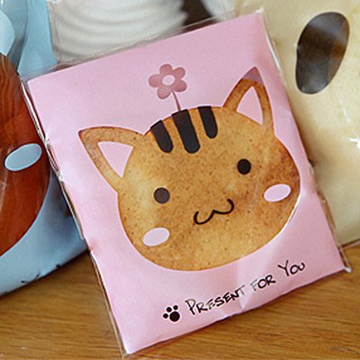 Amy烘焙網：韓版可愛貓咪鏤空餅乾包裝袋　喜糖袋　禮物袋