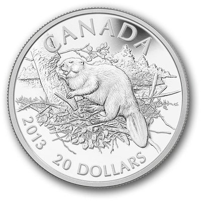 加拿大 紀念幣 2012 水獺紀念銀幣 原廠原盒