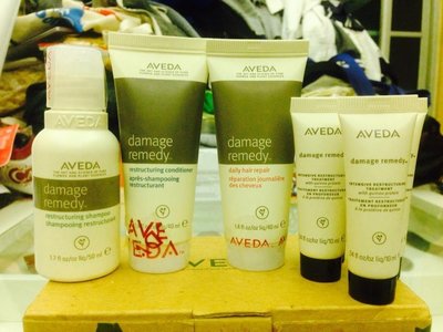 AVEDA 復原配方系列 洗髮精50ml+潤髮乳40ml+強效護髮乳10ml*4+修復精華40ml 超值旅行組 僅有一組