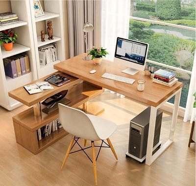電腦桌（臺式轉角連體）書桌 轉角書桌 旋轉辦公桌家具組合