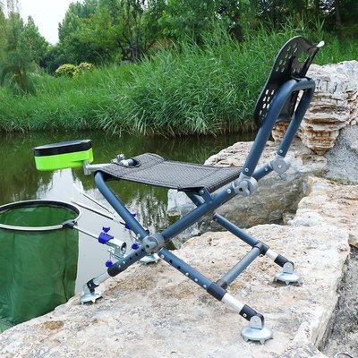 【熱賣精選】新款釣椅便攜可折疊多功能釣魚椅加厚鋁合金釣椅釣魚凳野釣椅子