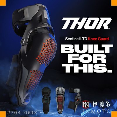 伊摩多※美國Thor Sentinel LTD護膝 護膝 林道 滑胎 越野下坡車 多種運動可用2704-0614黑色
