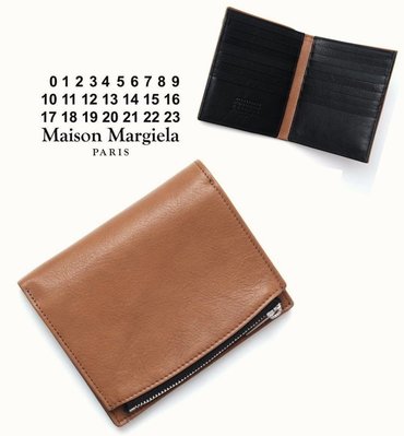 Maison Margiela   (棕色×黑色) 真皮中短夾 皮夾 錢包 中性款｜100%全新正品