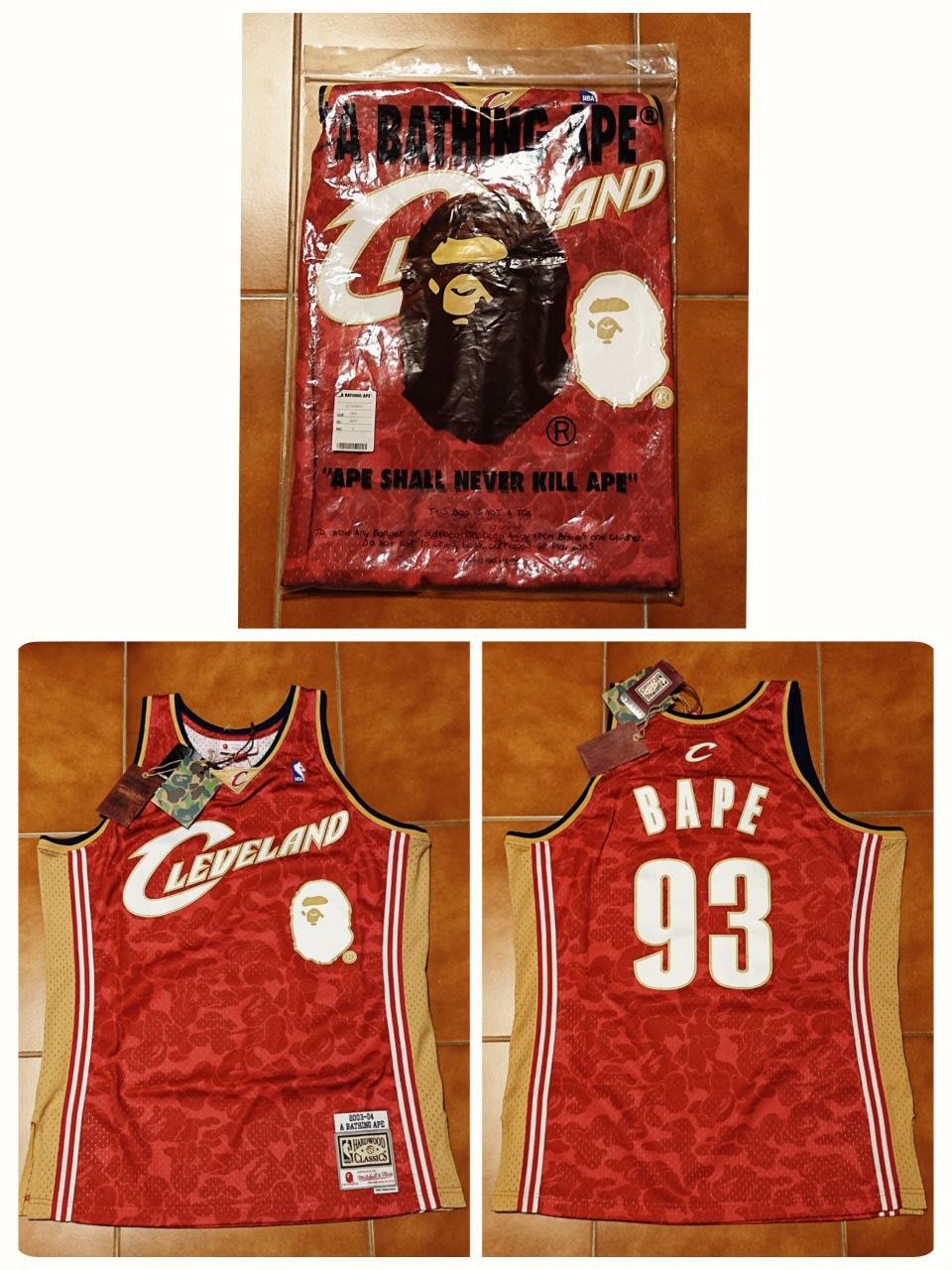 Mitchell & Ness x BAPE NBA騎士隊復古球衣HWC Rewind SW AU LBJ 潮流