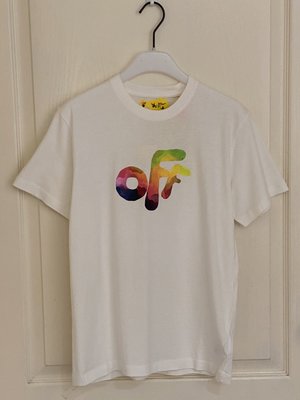 全新 Off-White rounded watercolour T-shirt  12Y 現貨