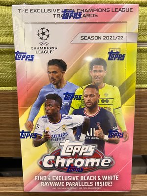 現貨 2021-22 Topps Chrome UEFA 歐冠盃 HOBBY LITE 足球卡 全新卡盒