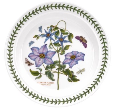 《齊洛瓦鄉村風雜貨》英國Portmeirion 植物園系列 26CM餐盤 盤子 大餐盤 - 鐵線蓮