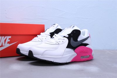 Nike Air Max 90 Flash 氣墊 白黑粉 皮革 休閒運動慢跑鞋 女鞋CD4165-005