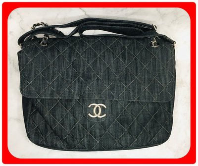 【RECOVER 名品二手sold out】CHANEL 牛仔布斜背包