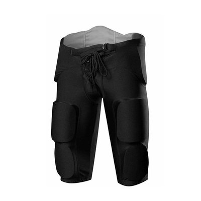 跨境英美式足球防撞七分褲曲棍球橄欖球緊身褲護腿防護運動護具