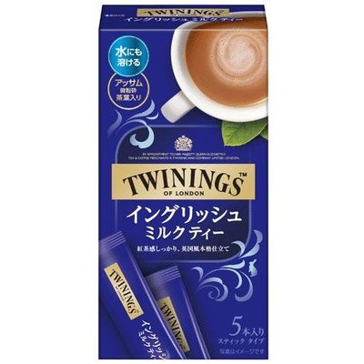日本Twinings 英國知名阿薩姆奶茶速溶飲料包  使用阿薩姆茶葉 濃郁紅茶香氣搭配奶香 就是順口好喝阿~一盒五包
