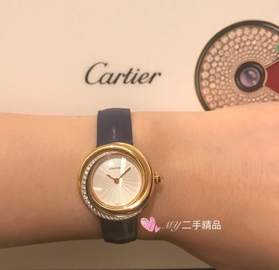 Cartier 三環鑲鑽手錶 原廠鑲鑽 配件齊全(請詳閱商品介紹)