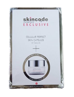 瑞士之鑰【 Skincode】 長榮機上豪華版  極緻賦活時空膠囊安瓶組（含3X極緻賦活霜 15ml)~全新公司貨