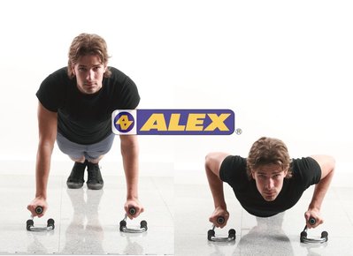 [凱溢運動用品] 德國設計 台灣製造 ALEX ALEX B-20 第二代伏地挺身架 另賣瑜珈墊 仰臥起坐器 瑜珈彈力帶