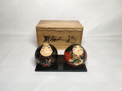 【二手】 日本 漆器 別府人形大內人形  大號 全新木箱  山口810 古玩雜項 回流【好運來】