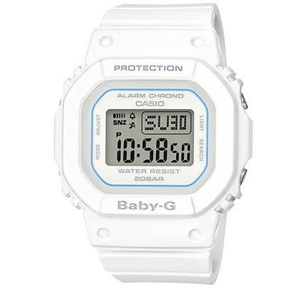 BABY-G復刻經典原型百搭流行設計休閒錶(BGD-560-7)白色40mm