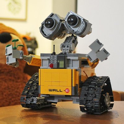 現貨 瓦力機器人玩具拼裝手辦玩偶動漫電影公仔樂高模型積木擺件禮物